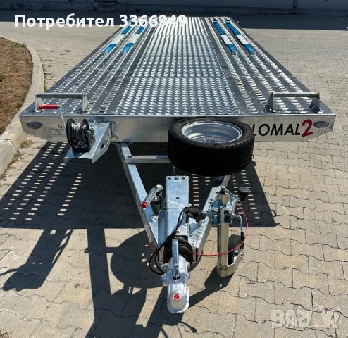 Равна триосна платформа 6.00м Х 2.15м / 3500кг ПОД НАЕМ, снимка 11 - Ремаркета - 51546909