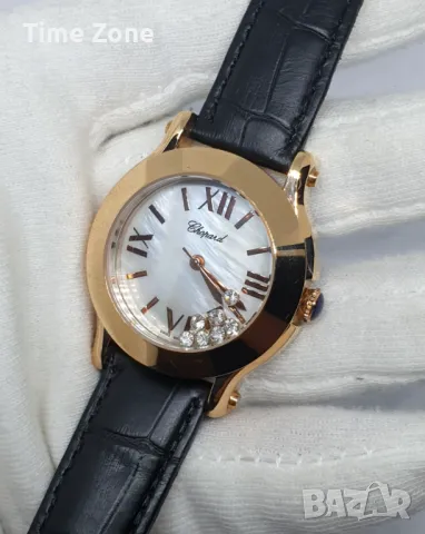 Chopard Happy Sport 36mm Pink Gold MOP Dial Diamonds Дамски Различни Варианти, снимка 7 - Дамски - 47991081