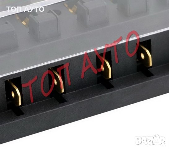 Гнездо За Бушони Предпазители 4/6/8/10/12бр 12V 24V до 30А, снимка 3 - Аксесоари и консумативи - 31655970