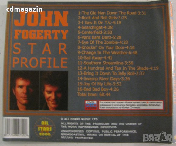 Компакт дискове CD John Fogerty – Star Profile, снимка 2 - CD дискове - 35250690