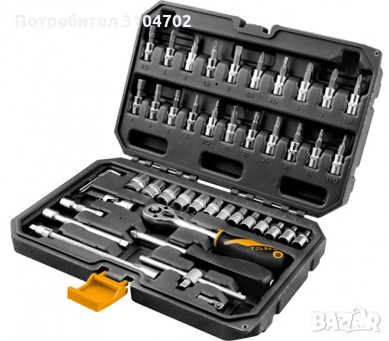 Гедория Tolsen 15138, 1/4", 46 части