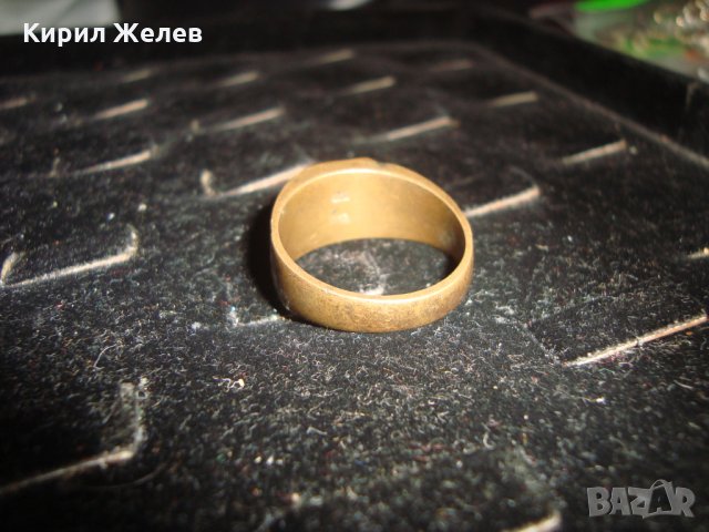 СТАР БРОНЗОВ ПРЪСТЕН с ПЕЧАТИ 14К и 585 за КОЛЕКЦИЯ МАЙСТОРСКИ ВИНТИДЖ РЕТРО СТИЛ 20791, снимка 7 - Антикварни и старинни предмети - 32175857