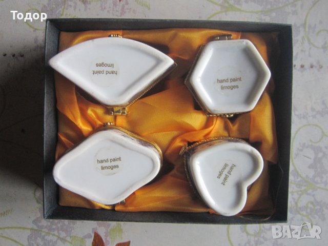 Порцеланов Комплект кутийка за хапчета бижута , снимка 5 - Колекции - 38064635