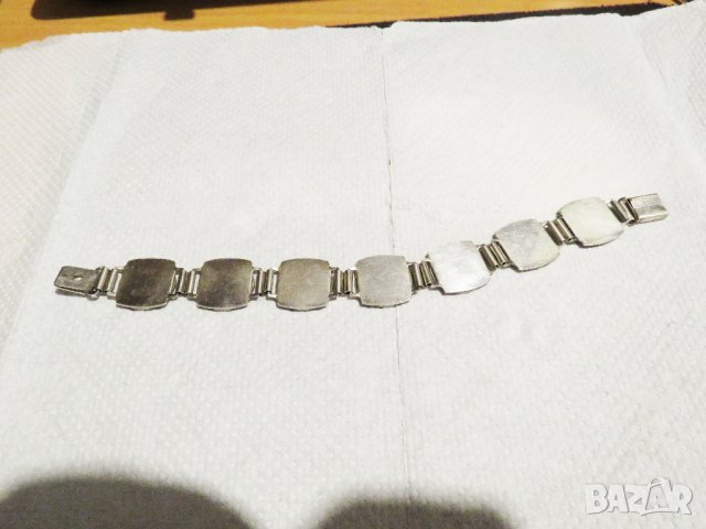 масивна  мъжка сребърна гривна с швейцарски 1/2  франкове  1968,1969, 1970 г сребро, снимка 7 - Антикварни и старинни предмети - 31686627
