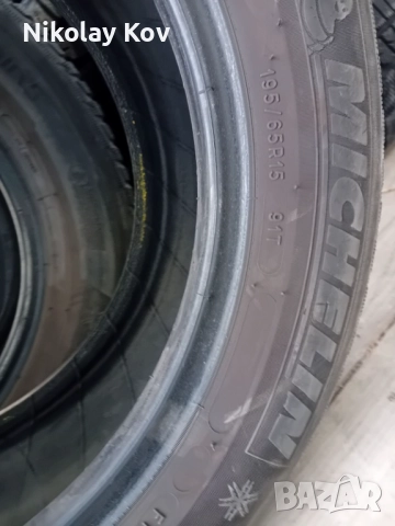 Зимни гуми Мешелин 195/65 R15, снимка 3 - Гуми и джанти - 52158952