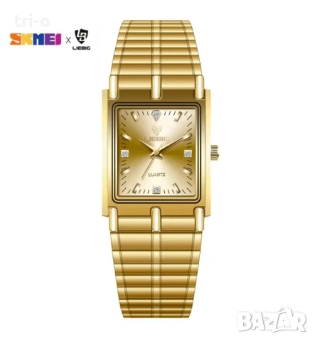 LIEBIG Луксозен кварцов часовник стоманени гривни, за мъже, жени L1018, снимка 2 - Мъжки - 51386717