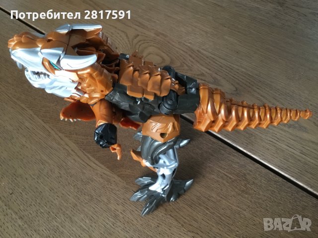 Трансформер GRIMLOCK DinoBot Voyager Class Figure T-Rex Dinosaur Generations, снимка 3 - Колекции - 42605303