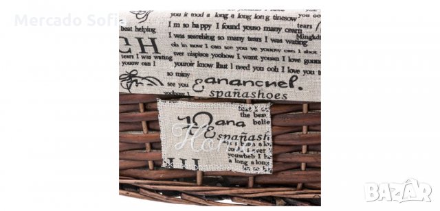 Дървена кошница за съхранение с дръжки , снимка 4 - Органайзери - 34164105