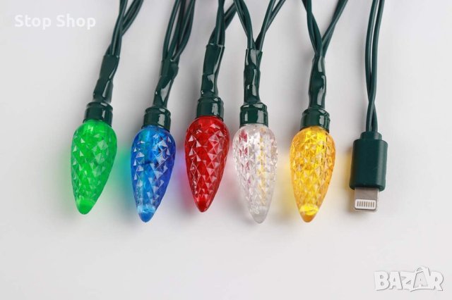 Кабел за Iphone led светещ коледни светлини , снимка 2 - USB кабели - 42290707