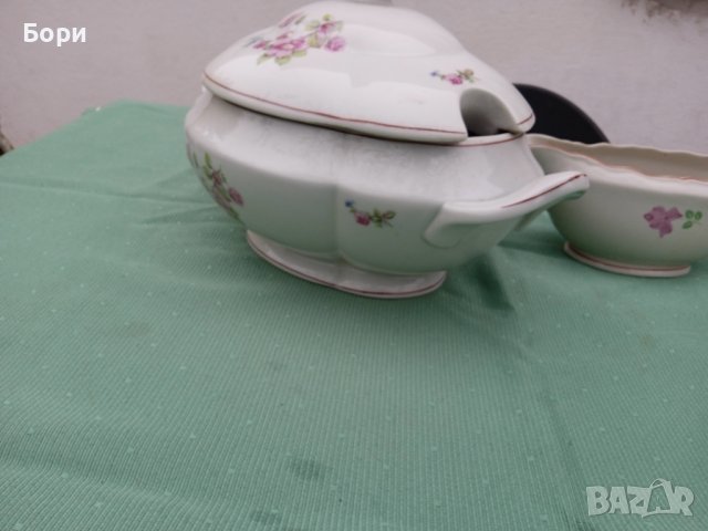 Стар овален порцеланов супник, снимка 11 - Чинии - 36635872