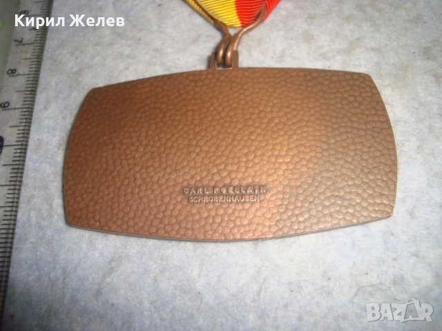 Стар НЕМСКИ МЕДЕН РЯДЪК ГРАДСКИ ИСТОРИЧЕСКИ МЕДАЛ с ЛЕНТА и НОСАЧ 1979г. 30669, снимка 4 - Антикварни и старинни предмети - 37920239