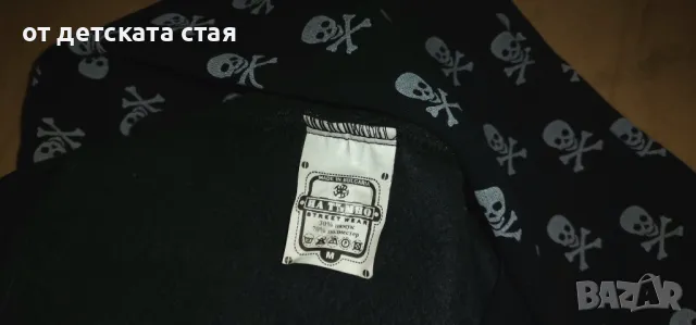 Худи / суичер черно на черепчета "На тъмно", снимка 5 - Детски анцузи и суичери - 48045291