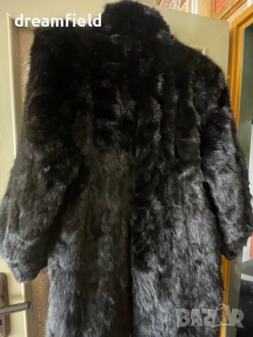 Сезонна цена-Палто естествен косъм - Лисица, снимка 4 - Палта, манта - 51452120
