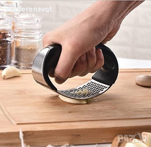 2в1 Ръчна преса за чесън, снимка 3 - Аксесоари за кухня - 38737824