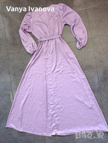 Insta girl дълга лилава рокля за повод, снимка 7 - Рокли - 50839265