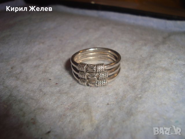 СТАР СРЕБЪРЕН РЕТРО ПРЪСТЕН ВИСОКА ПРОБА СРЕБРО МАЙСТОСКИ - Тип КРАЛСКА ПЛЕТКА ОРНАМЕНТИКА 27349, снимка 13 - Антикварни и старинни предмети - 36797995
