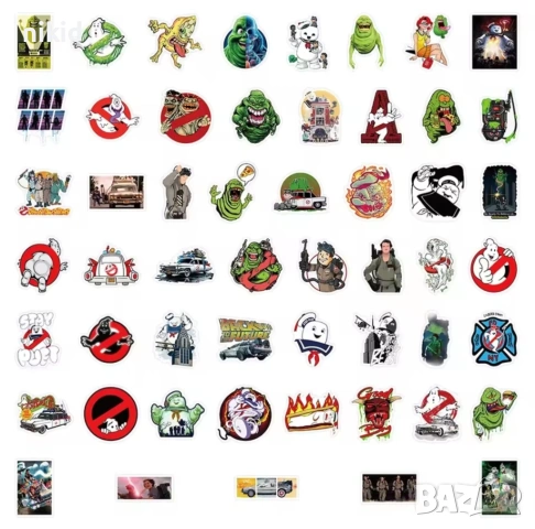 53 Ловци на духове Ghostbusters самозалепващи лепенки стикери украса картонена торта ръчна изработка, снимка 2 - Други - 53907934
