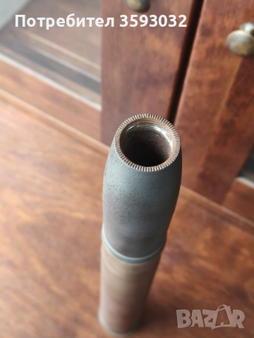 Автентичен немски снаряд 1943, снимка 9 - Антикварни и старинни предмети - 54204662