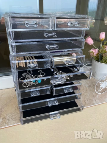 3 броя органайзери с чекмеджета прозрачни , снимка 9 - Органайзери - 50630590