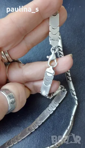 Винтидж / Масивен сребърен ланец / проба 925 от СБХ , снимка 6 - Колиета, медальони, синджири - 47700537