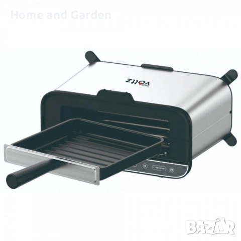 Мултифункционален уред за готвене 4 в 1, Oliver Voltz, 1700W, Тостер, Грил/Парти грил, Фурна, BBQ, снимка 8 - Тостери - 54028409