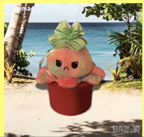 Обръщаемо плюшено октоподче, снимка 3 - Плюшени играчки - 40493377