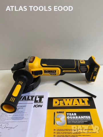 Ъглошлайф DeWALT DCG405 18V 125mm/9000об. Brushless / Безчетков -, снимка 8 - Други инструменти - 44810458