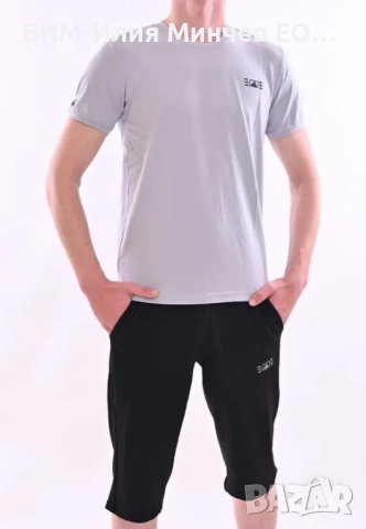  Български Мъжки Летен Спортен Комплект Тениска + Къси Панталони № 1200-3, снимка 3 - Спортни дрехи, екипи - 51897197