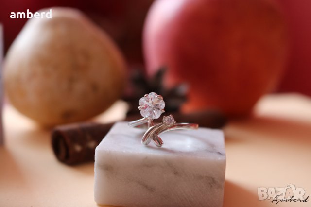 Уникален сребърен пръстен модел R088, снимка 5 - Пръстени - 27475730