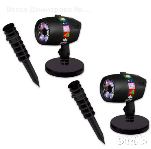 LED проектор с избор от 12 сменящи се Halloween диска -, снимка 2 - Друга електроника - 47297643