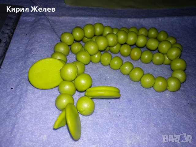 КРАСИВ СТИЛЕН ВИНТИДЖ ГЕРДАН РЕТРО АРТ НАКИТ ПОЛИМЕРНА ГЛИНА ХЕНД МЕЙД БИЖУ 34708, снимка 2 - Колиета, медальони, синджири - 39177516