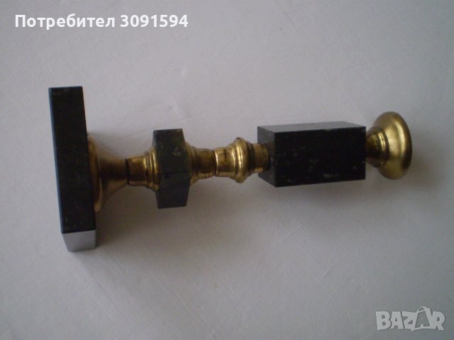 СТАР СВЕЩНИК месинга И МРАМОР, снимка 7 - Антикварни и старинни предмети - 40430211