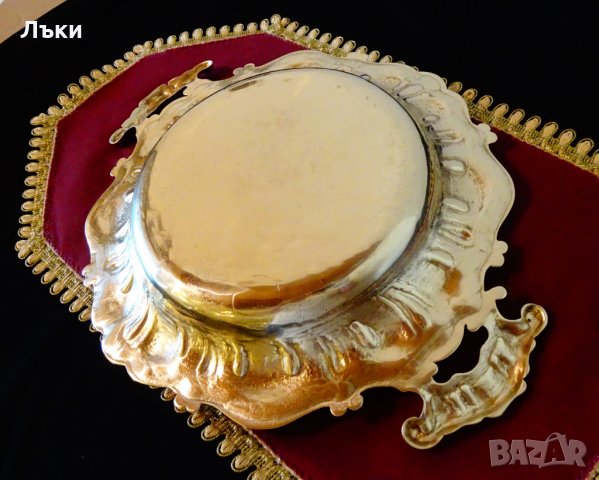 Бронзова фруктиера,плато 1 кг.,барок., снимка 9 - Антикварни и старинни предмети - 29991276