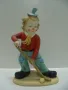 № 7782 стара порцеланова фигура - клоун   - размер - височина 16 см , основа 10 / 7 см , снимка 5