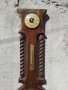 Голяма немска хурка часовник с барометър, снимка 1 - Стенни часовници - 29303804