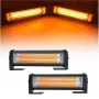 LED сигнална лампа маяк 45 mm 12-24V оранжева 2 броя, снимка 1