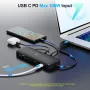 USB C докинг станция за лаптоп, 2 HDMI*4К, 1000Mbps Ethernet, 5 USB A/C порта, слот за SD/TF карта, снимка 3