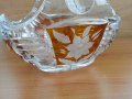 Кристална кошница купа цветен кристал, снимка 9