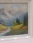 Картина пийзаж върху платно с подпис, снимка 3