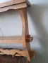 немска дървена етажерка закачалка за стена дъбов масив , снимка 3