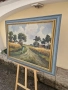 Масло картина автор пейзаж платно рамка , снимка 7