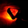 1бр. Триъгълно  ЛЕД LED рогче с 18 диода, червено-жълто, 12-24V, снимка 4