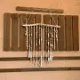 Стилна хендмейд декорация за стена с мъниста и въжета- 8840, снимка 1