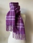 Лилав, кариран, мъжки шал, Basile, 100 % вълна, снимка 4