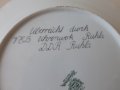 Немска декоративна порцеланова чиния Ковач Weimar Porzellan, снимка 5