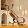 Дървен LED аплик MELAYR 4768507 с топла светлина 3000 K, снимка 5