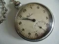 № 8056 стар джобен часовник - Molnia   - механичен  - работещ / профилактиран /  - соц.период / СССР, снимка 7