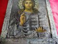 Стара РУСКА Икона Исус Христос 19 Век., снимка 3