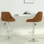 vidaXL Бар табуретки, 2 бр, кафяви, кадифе, снимка 2