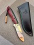 Ръчно изработен ловен нож от марка KD handmade knives ловни ножове, снимка 1 - Ловно оръжие - 44506399